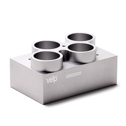 Chemglass Life Sciences&nbsp;ECODryBlock for 42mm Round Bottom COD Test Tube, 42mm O.D x 51mm Deep Well, 4 Wells