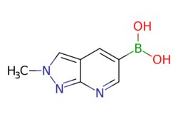 eMolecules​&nbsp;2304634-03-3 | {2-methyl-2H-pyrazolo[3,4-b]pyridin-5-yl}boronic acid | Pharmablock | MFCD20926164 | 176.970 | C7H8BN3O2 | 97.000 | Cn1cc2cc(cnc2n1)B(O)O | 5g | 551130560
