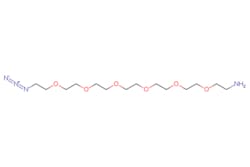 eMolecules​&nbsp;957486-82-7 | 20-Azido-3,6,9,12,15,18-hexaoxaeicosan-1-amine | Abosyn Chemicals Inc. | MFCD03453240 | 350.416 | C14H30N4O6 | 0.000 | NCCOCCOCCOCCOCCOCCOCCN=[N+]=[N-] | 0.25g | 859371970