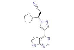 eMolecules​&nbsp;941678-49-5 | Ruxolitinib | Target Molecule  | MFCD12031592 | 306.373 | C17H18N6 | 0.000 | N#CC[C@H](C1CCCC1)n1cc(cn1)-c1ncnc2[nH]ccc12 | 25mg | 335407469