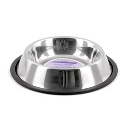 Med Vet International&nbsp;Jorvet No-Tip Pet Bowl, 16oz., Stainless Steel, J0804B
