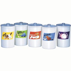 Med Vet International&nbsp;Sundry Jar w/Cartoon Characters, J0619C, Each
