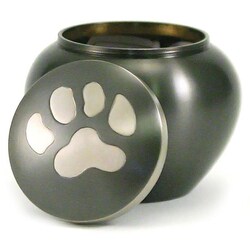 Med Vet International&nbsp;Jorvet Single Paw Odyssey Urn, Small, Slate/Pewter, J0316SPS