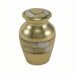 Med Vet International&nbsp;Pearl Mini Memorial Keepsake Urn, J0317MP, Each