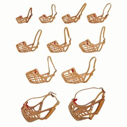Med Vet International&nbsp;Jorvet Buster Nylon Basket Muzzle, J0884S, Set of all 10 Sizes