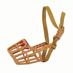 Med Vet International&nbsp;JorVet Nylon Plastic Basket Muzzle - #1 Quick Release, J0884AQ, Each