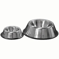 Med Vet International&nbsp;Jorvet No-Tip Pet Bowl, 8oz, Stainless Steel, J0804A