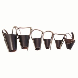 Med Vet International&nbsp;Jorvet Leather Dog Muzzle, J0230S, Set of 6