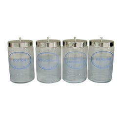 Med Vet International&nbsp;Sundry Glass Jars - Unlabelled, J0619X, Set of 5