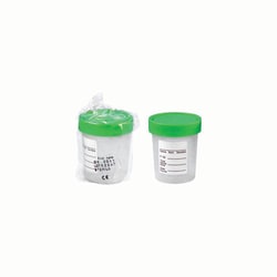 Med Vet International&nbsp;Sterile Disposable Specimen Container, 4 oz, J0555, 100/bag
