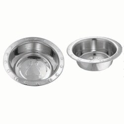 Med Vet International&nbsp;Feeding Dishes, Wide Rim Paw Embossed, 16 oz., J0802N, Each