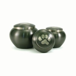 Med Vet International&nbsp;Jorvet Single Paw Odyssey Urn, Large, Slate/Pewter, J0316SPL