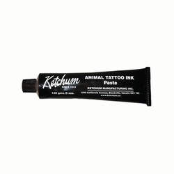 Med Vet International&nbsp;Small Animal Tattoo Kit, Needles & Ink - 5oz Tube Paste Black Tattoo Ink, J0276PBN, Each