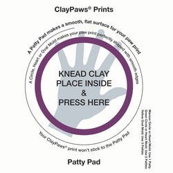 Med Vet International&nbsp;ClayPaws Kits & Accessories - Maroon Circle Mold, J1500C, Each