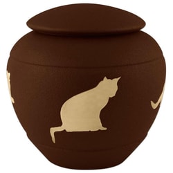 Med Vet International&nbsp;Jorvet Cat Urn, Sienna Silhouette, J0316SS