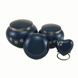 Med Vet International&nbsp;Blue Pewter Urns - Large, J0316MBL, Each