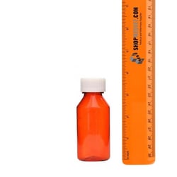 Med Vet International&nbsp;Amber Plastic Graduated Ovals, 2 oz, 50/Box