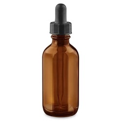 Med Vet International&nbsp;Amber Glass Dropper Bottle, 2oz/ 60mL, J1208B, 12/Box