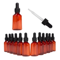 Med Vet International&nbsp;Amber Plastic Dropper Bottle, 1.0oz (30ml) 72/Pk