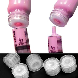 Med Vet International&nbsp;StaySafe Self-Sealing Bottle Closures, 28mm, J1080B, 50 Count