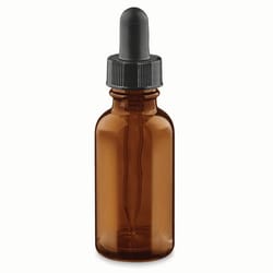 Med Vet International&nbsp;Amber Glass Dropper Bottle, J1208A, 1oz, 12 Count