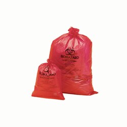 Med Vet International&nbsp;Biohazard Disposal Bags, 2-4 Gallon, J1067, 50-Pack