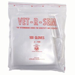 Med Vet International&nbsp;Jorvet Vet-R-Sem Gloves, 35in, Clear, J0100, 100/Pack