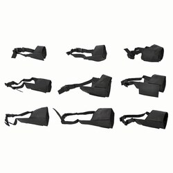 Med Vet International&nbsp;C-Muzzle w/ Mouth Flaps - Set of 9, J1235S, Each