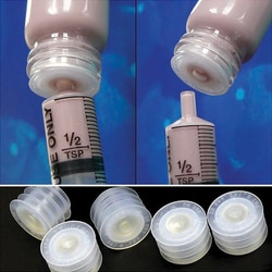 Med Vet International&nbsp;StaySafe Self-Sealing Bottle Closures, J1080, 50 Count