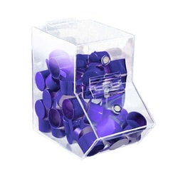 Med Vet International&nbsp;Dispensing Bin, Clear, Large, 7 1/4? x 12 1/2? x 11?, J1153B, Each