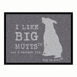Med Vet International&nbsp;Dog is Good Welcome Mats - I Like Big Mutts - Gray/Black, J1583E, Each
