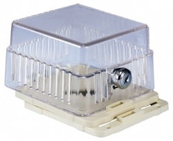 MSC&nbsp;Supco Thermostat Guard, Clear Plastic, Solid Base, 1 ea