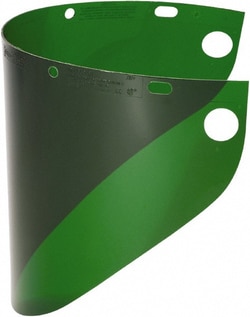 MSC&nbsp;Fibre-Metal Wide View Visor, Dark Green, Propionate, 8 in. x 16.5 in., 50/Pk.