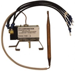 MSC&nbsp;TPI Line Voltage Thermostat, DPST, 25 A, 120 to 277 V, 1 ea