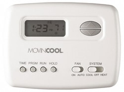 MSC&nbsp;MovinCool Wall Thermostat, Programmable, Millivolt, For Portable Air Conditioners, 1 ea