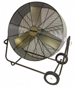 MSC&nbsp;TPI Drum Fan, Belt Drive, 36 in., 1/2 hp, 1 ea.