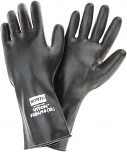 MSC&nbsp;Honeywell North F284 Chemical Resistant Gloves, Viton, Size 10, 1 Pair