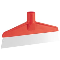 MSC&nbsp;Vikan Table and Floor Scraper, Stainless Steel, Stiff, Red, 1 ea