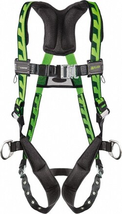 MSC&nbsp;Miller AirCore Full Body Harness, Polyester, 2XL/3XL, 1 ea.