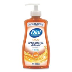 MSC&nbsp;Dial Professional Antibacterial Defense Gold Hand Soap, Aloe, Liquid, 11 oz., 12/Carton