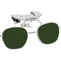 MSC&nbsp;Uvex 880 Series Hard Hat Clip Lenses, Polycarbonate, Welding Shade 8, Universal, 1 ea