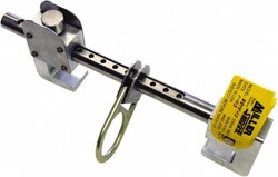 MSC&nbsp;Miller ShadowLite Adjustable Beam Anchor, Stainless Steel and Aluminum, 4 in. to 12 in. Flange, 1 ea