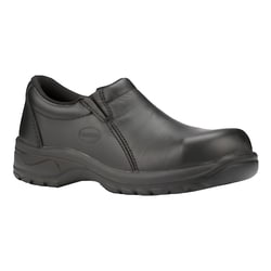 MSC&nbsp;Oliver PB 49 Series Women's Work Shoe, Steel Toe, Leather, Black, Size 6.5, 1 ea