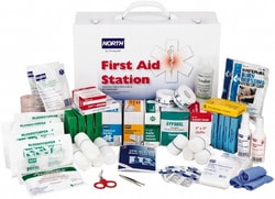 MSC&nbsp;Honeywell First Aid Kit, 100-Person, Steel, Class B, 1/Each