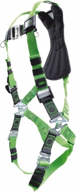 MSC&nbsp;Miller Revolution Full Body Harness, DuraFlex Webbing, Universal, 400 lb Capacity, 1 ea