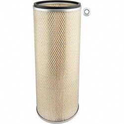 MSC&nbsp;Baldwin Filters Engine Inner Air Filter, Round, 21 in. Length, 1 ea.