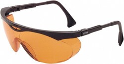 MSC&nbsp;Uvex Skyper Safety Glasses, Polycarbonate, Anti-Fog, Orange Lenses, Full-Framed, 1 ea