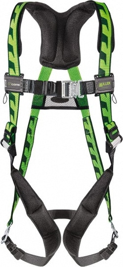 MSC&nbsp;Miller By Honeywell AirCore Harness, Polyester Webbing, X-Large/XX-Large, 400 lb Capacity, 1 ea