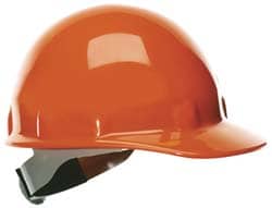 MSC&nbsp;Fibre-Metal Hard Hat, Orange Thermoplastic, 8-Point Suspension, 1 ea