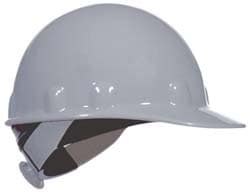 MSC&nbsp;Fibre-Metal Hard Hat, Cap Style, Thermoplastic, Black, 1 ea
